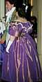 1830 Ball Dress, purple silk taffeta, worn by Katy in Vienna 2005