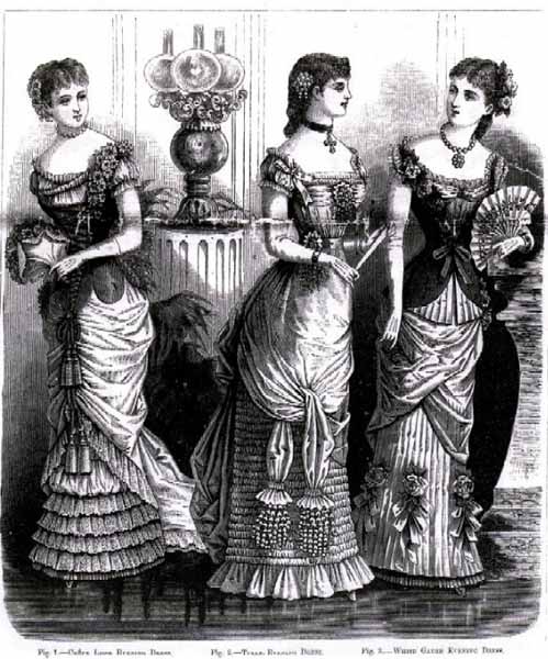 Vintage Victorian: 1880s Evening Dress