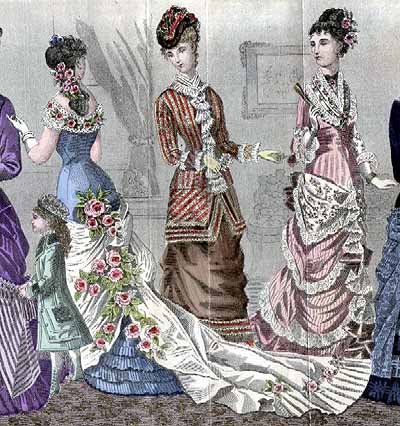 Vintage Victorian: 1880s Evening Dress