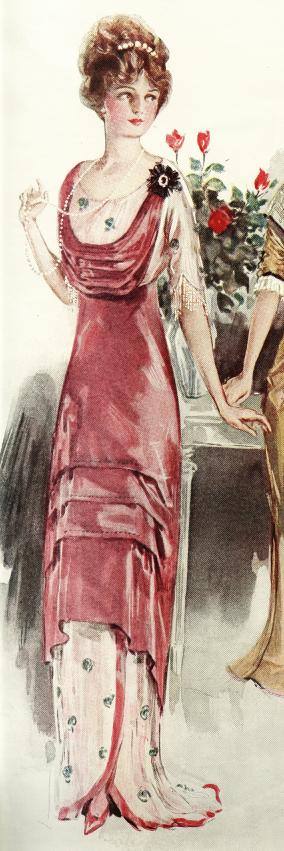 1910s evening gown