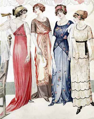 1910s evening gown