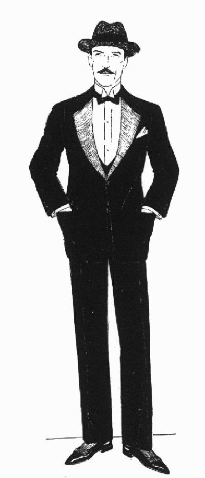 Mens Fashion 1919 on Mens  Evening Dress For The Ragtime Era  1910 1920