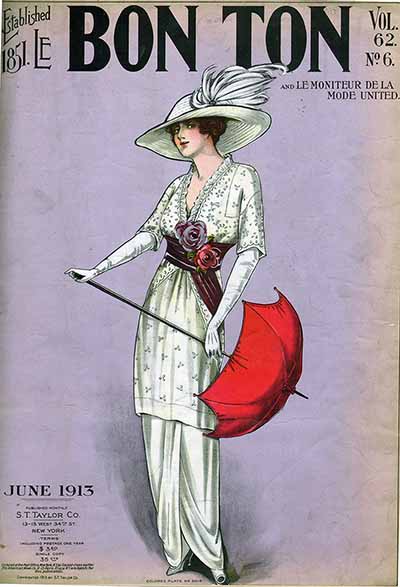 Fashions from 1913 Le Bon Ton and Moniteur de la Mode United