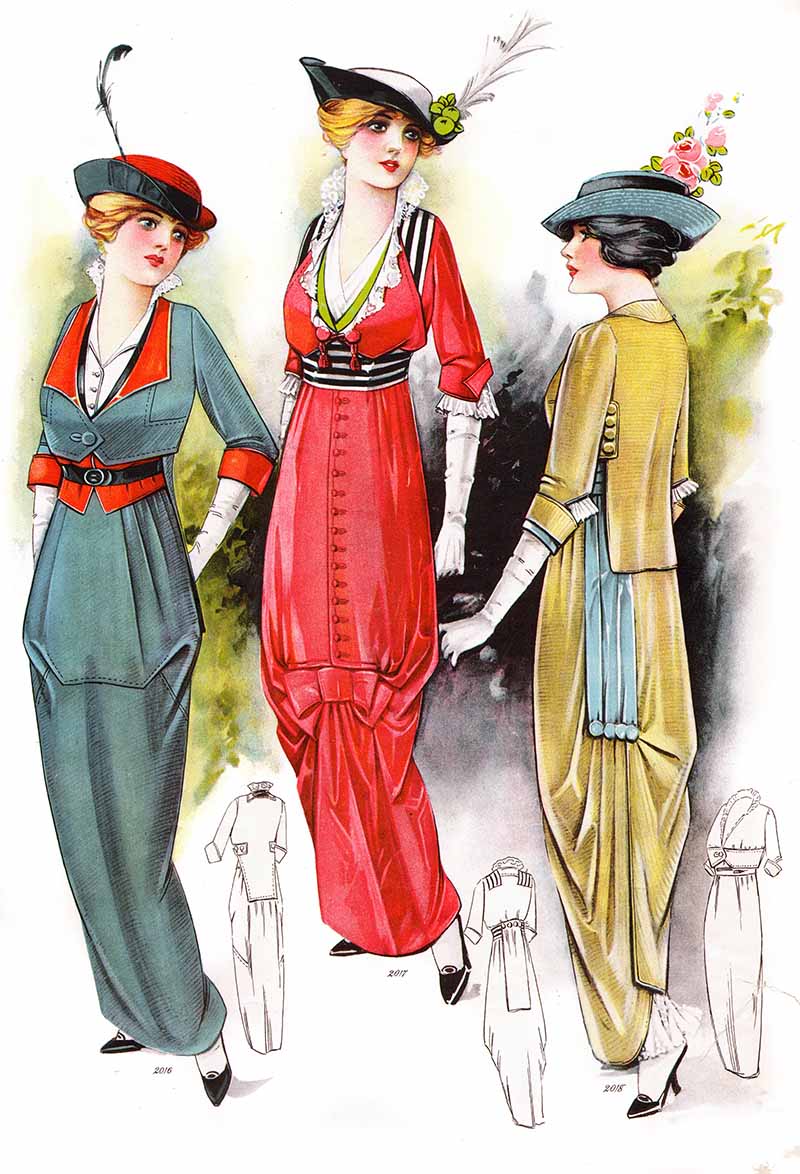 Fashions from 1913 Le Bon Ton and Moniteur de la Mode United