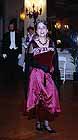 1919 dancing dress, garnet velvet and satin, worn by Bonnie