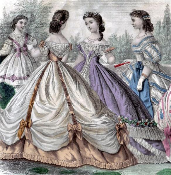 1850s ball gown