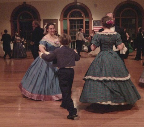 Hostess Katy Bishop Turns her son Nick in the Spanish dance